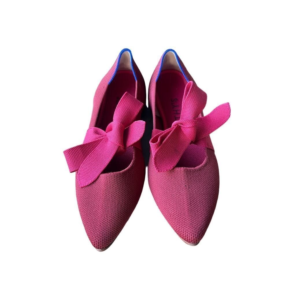 Rothy's Pink Pointed Bow Flats - Picture 9 of 13
